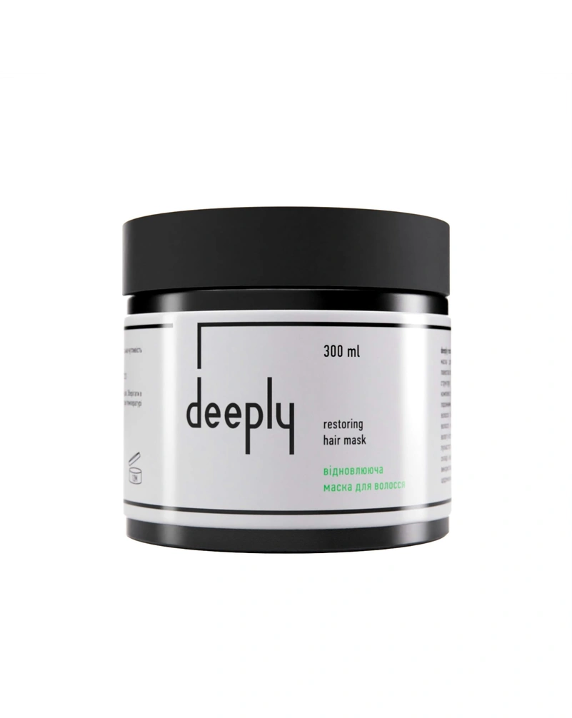 Відновлююча маска для волосся deeply restoring hair mask, 300 мл