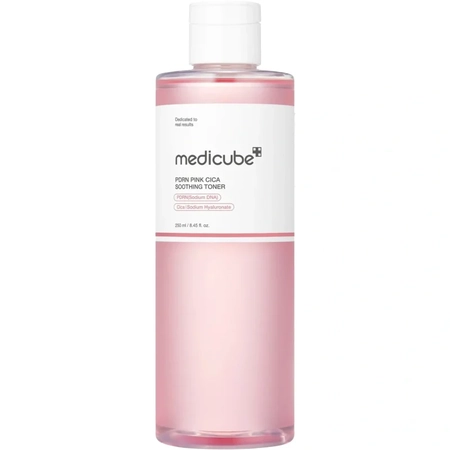 Medicube PDRN Pink Cica Soothing Toner with Polynucleotides and Centella, 250 ml