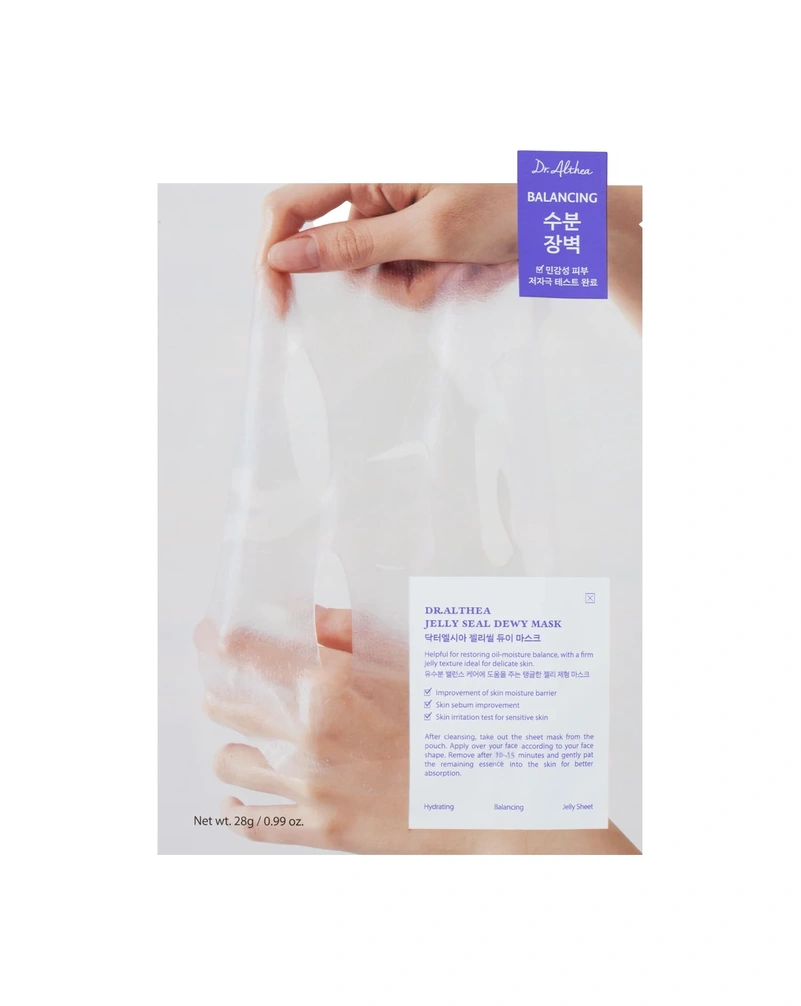 Поживна тканинна маска для зміцнення шкірного бар'єра dr. althea jelly seal dewy mask