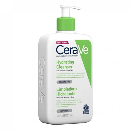 CERAVE - HYDRATING CLEANSER - ЗВОЛОЖУЮЧИЙ ТА ОЧИЩАЮЧИЙ ГЕЛЬ, 473 МЛ