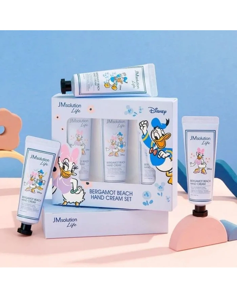 JMsolution Life Marine Life Bergamot Beach Hand Cream Set Disney - Набір зволожувальних кремів для рук, 3х50 мл.