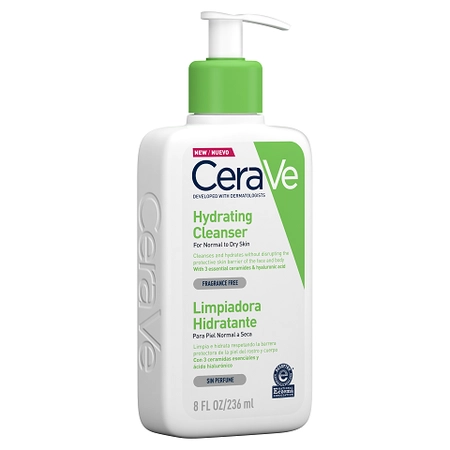 CERAVE - HYDRATING CLEANSER - УВЛАЖНЯЮЩИЙ И ОЧИЩАЮЩИЙ ГЕЛЬ, 236 МЛ