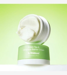 Восстанавливающий крем с зеленым чаем и церамидами By Wishtrend Green Tea & Ceramide Barrier Cream, 50 мл