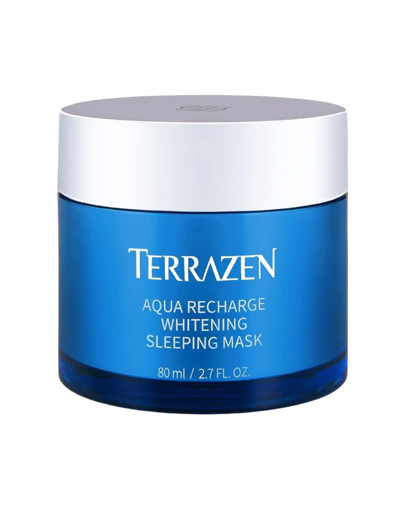 Ночная маска с отбеливающим эффектом terrazen aqua recharge whitening sleeping mask, 80 мл