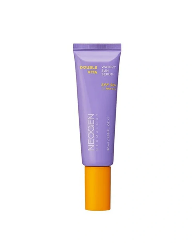 Освітлювальна сонцезахисна сироватка neogen dermalogy double vita watery sun serum spf 50+ ра++++ , 50 мл