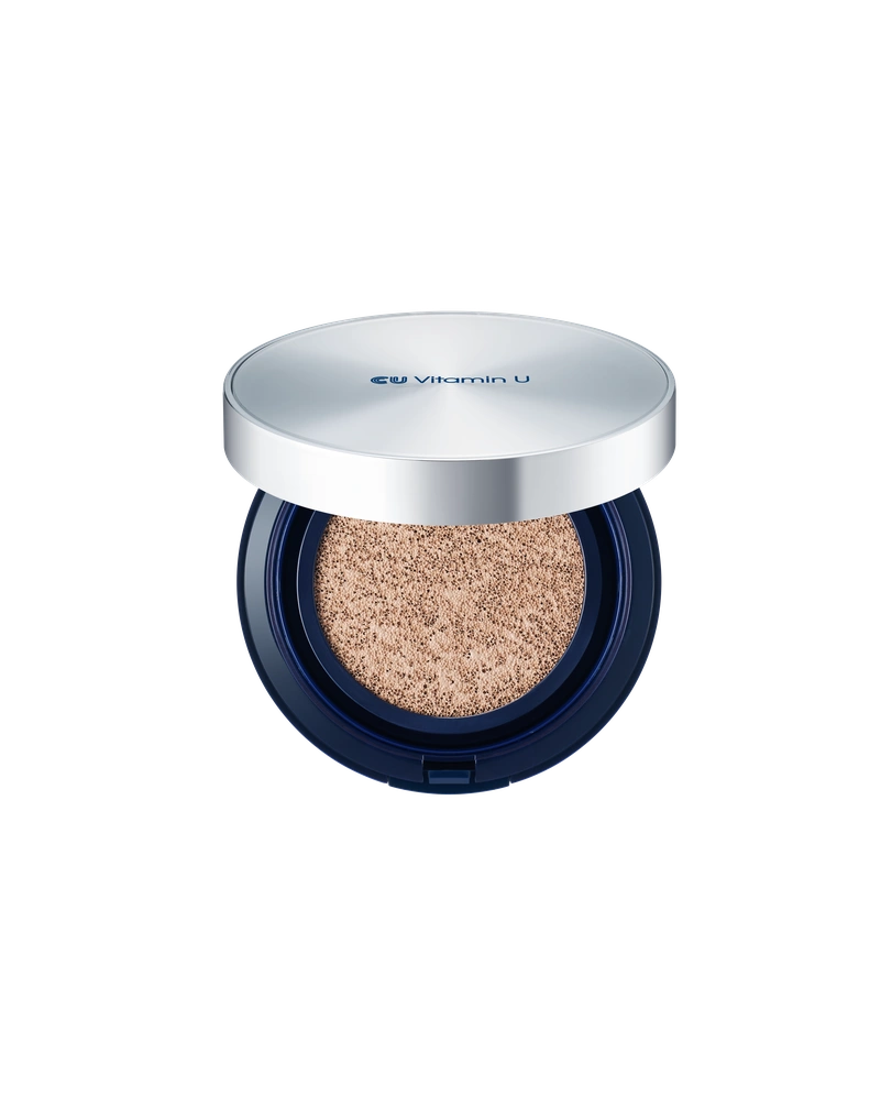 Кушон з полінуклеотидами та вітаміном u cu skin vitamin u coverfit cushionpact spf 50+ / pa++++ 15 + 15 г 21 тон