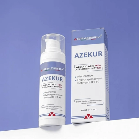 Крем для комплексного контроля акне и поддержки ремиссии Braderm Azekur Cream, 30 мл