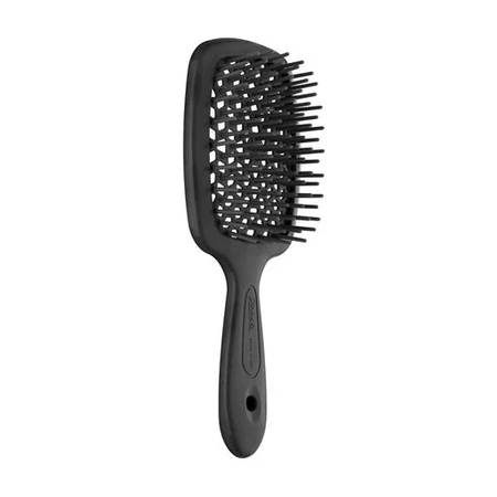 JANEKE – SUPERBRUSH THE ORIGINAL ITALIAN PATENT SILVER - ГРЕБЕНОК ДЛЯ ВОЛОС - ЧЕРНАЯ