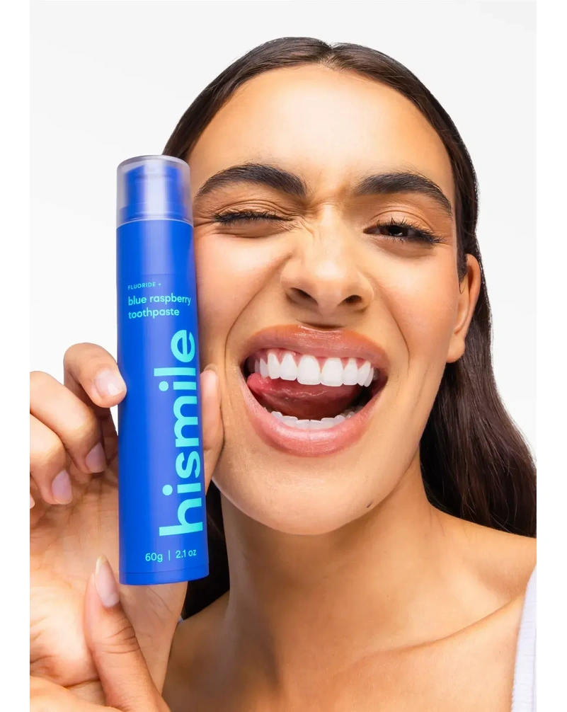 Зубная паста со вкусом голубой малины Hismile Blue Raspberry Toothpaste, 60 г