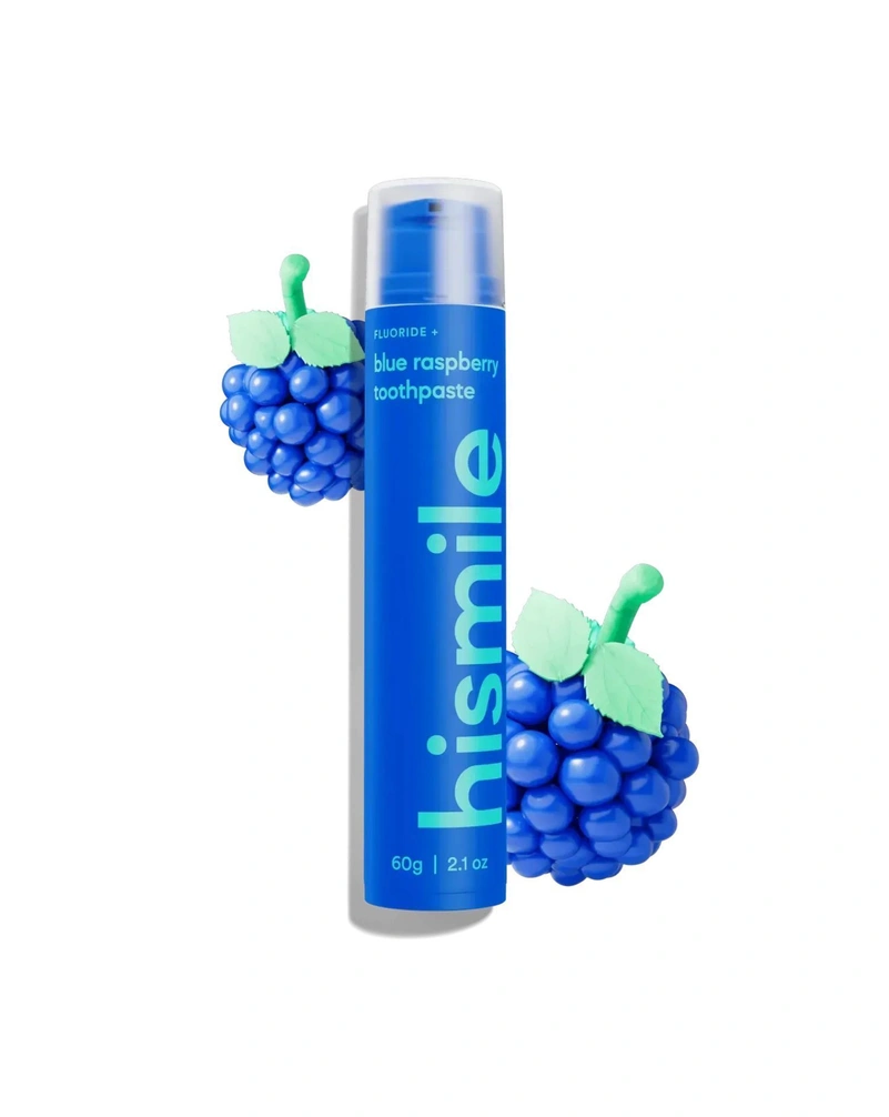 Зубная паста со вкусом голубой малины hismile blue raspberry toothpaste, 60 г