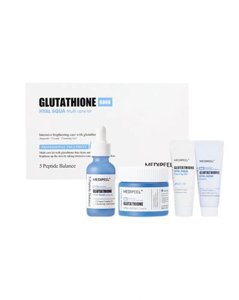 GLUTATHIONE HYAL AQUA MULTI CARE KIT MEDIPEEL-НАБІР ЗВОЛОЖУЮЧИХ ЗАСОБІВ З ГЛЮТАТІОНОМ ТА ГІАЛУРОНОВОЮ КИСЛОТОЮ