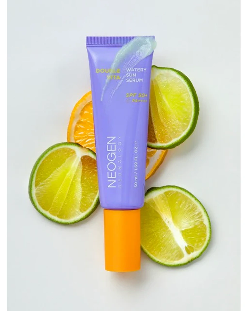 Освітлювальна сонцезахисна сироватка Neogen Dermalogy Double Vita Watery Sun Serum SPF 50+ РА++++ , 50 мл
