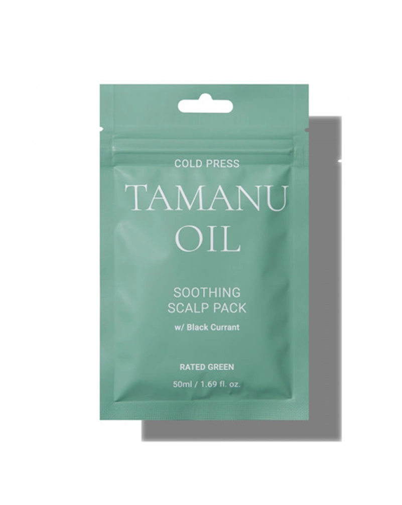 RATED GREEN COLD PRESS TAMANU SOOTHING SCALP PACK - МАСКА ДЛЯ ВОЛОССЯ З ОЛІЄЮ ТАМАНУ, 50 МЛ