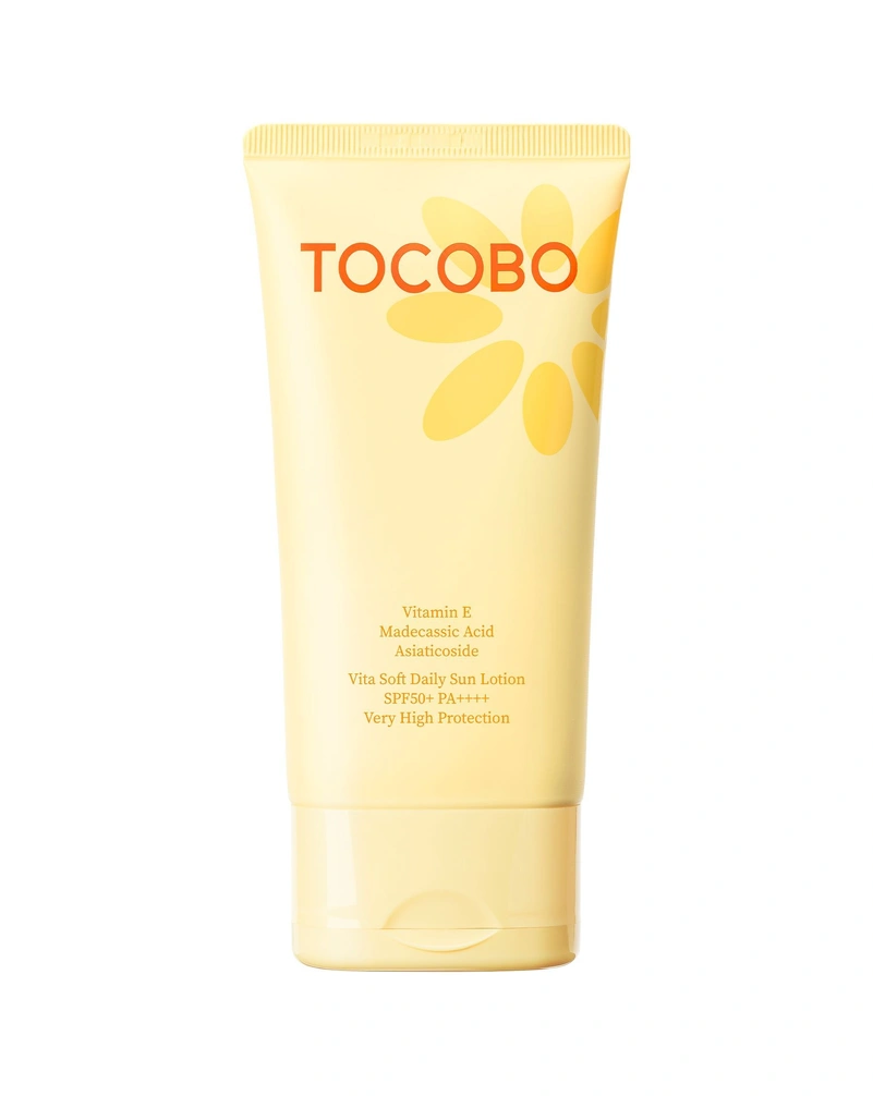 Сонцезахисний лосьйон для тіла tocobo vita soft daily sun lotion spf 50+ pa++++, 150 мл