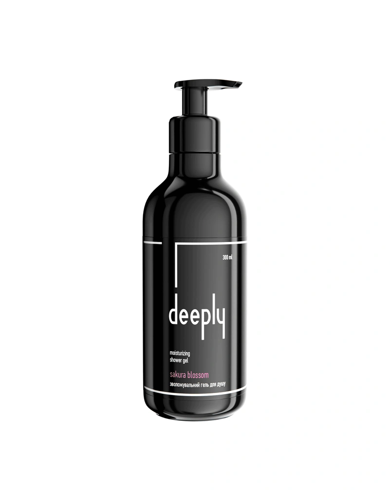 Зволожувальний гель для душу deeply sakura blossom moisturizing shower gel, 300 мл