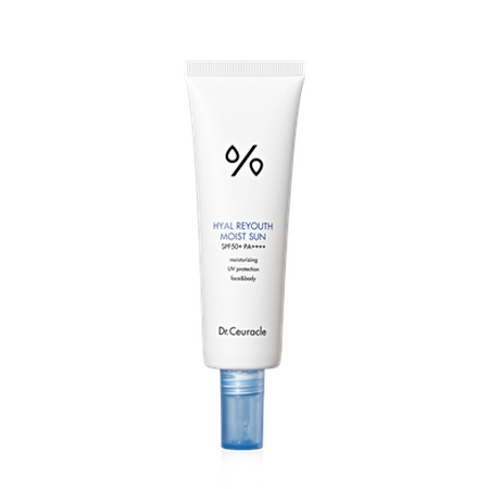 DR.CEURACLE HYAL REYOUTH MOIST SUN SPF 50 / PA++++ - ЗВОЛОЖУЮЧИЙ СОНЦЕЗАХИСНИЙ КРЕМ, 50 МЛ