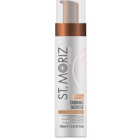 St Moriz Advanced Colour Correcting Mousse Light - Автобронзат-мус для світлої шкіри,200 мл.