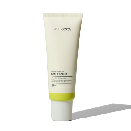 Кислотний скраб-пілінг для шкіри голови Who Cares Pumpkin Protein Scalp Scrub, 180 мл