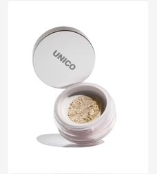 Бежева відтіночна фінішна пудра для обличчя UNICO Setting & Finishing Powder Eclair, 10 г