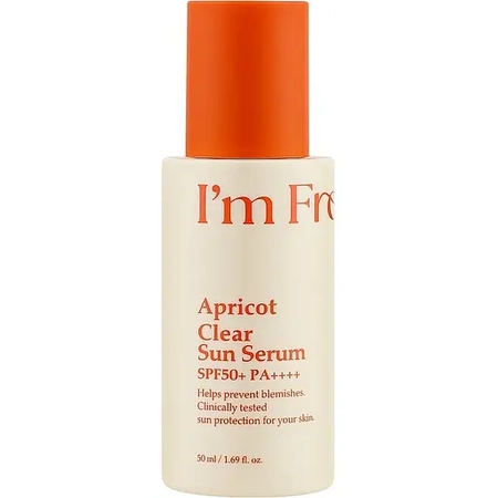 Сонцезахисна сироватка з абрикосом I'M FROM Apricot Clear Sun Serum, 50 мл