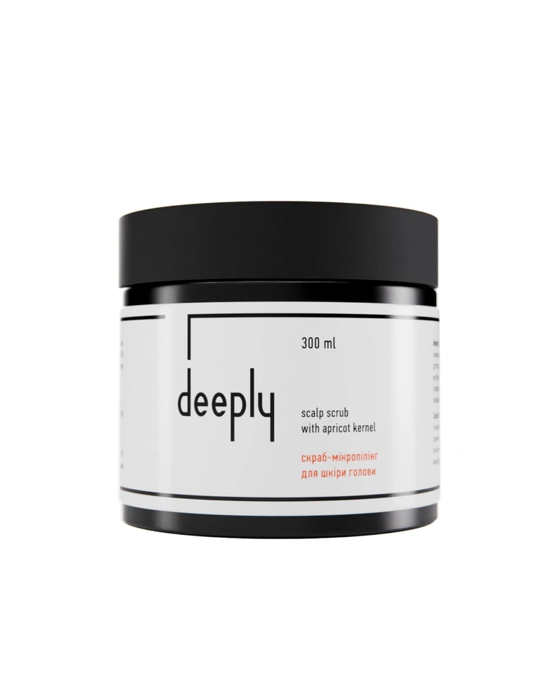 Скраб для шкіри голови deeply scalp scrub with apricot kernel, 300 мл