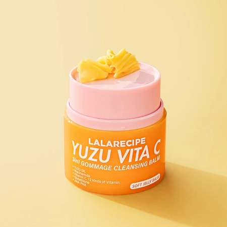 Очищуючий бальзам-гоммаж з екстрактом юдзу LALARECIPE Yuzu Vita C 3in1 Gommage Cleansing Balm, 50 мл