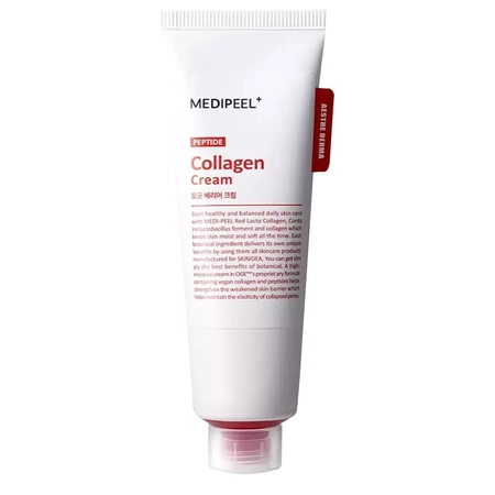 MEDI-PEEL Red Lacto Peptide Collagen Barrier Cream - Захисний крем для обличчя, 80 мл