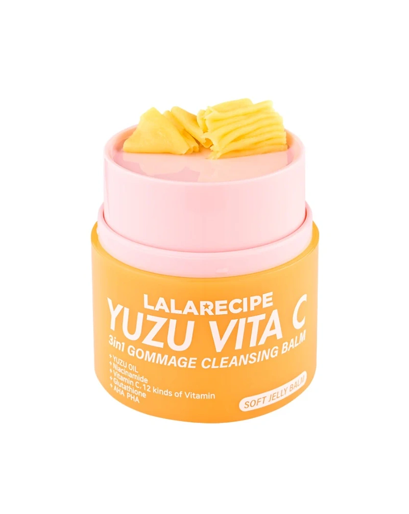 Очищающий бальзам-гоммаж с экстрактом юдзу lalarecipe yuzu vita c 3in1 gommage cleansing balm, 50 мл