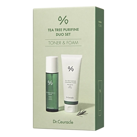 Dr.Ceuracle Tea Tree Purifine Duo Set-Набір засобів з чайним деревом (тонер + пінка для вмивання)