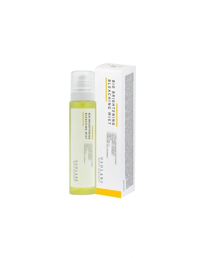 Освітлюючий , омолоджуючий та антиоксидантний тонер-спрей usolab bio brightening bleaching mist, 150 мл