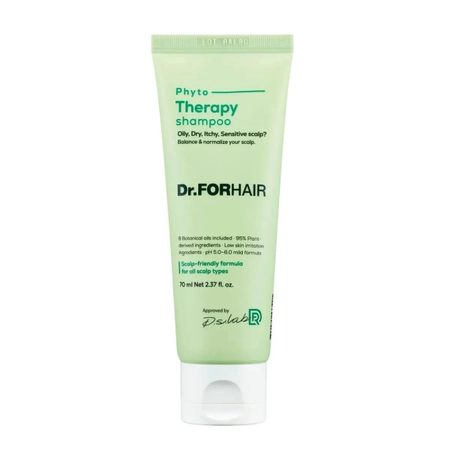 DR.FORHAIR PHYTO THERAPY SHAMPOO - ФІТОТЕРАПЕВТИЧНИЙ ШАМПУНЬ ДЛЯ ЧУТЛИВОЇ ШКІРИ ГОЛОВИ, 70МЛ