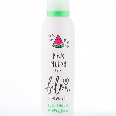 ПІНКА ДЛЯ ДУШУ РОЖЕВИЙ КАВУН BILOU SHOWER FOAM PINK MELON, 200  МЛ