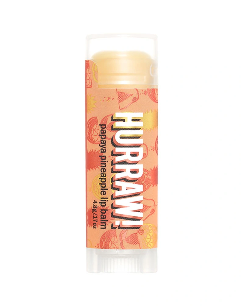 HURRAW! PINEAPPLE LIP BALM - БАЛЬЗАМ ДЛЯ ГУБ "АНАНАС І ПАПАЙЯ", 4,8Г