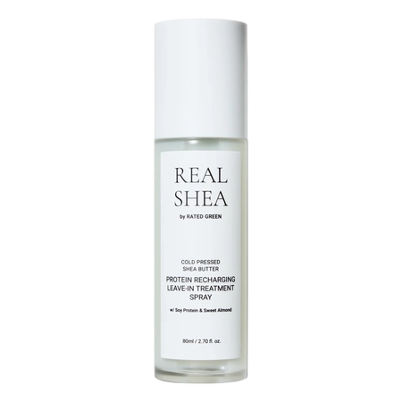 Термозахисний спрей для волосся з протеїнами Rated Green Real Shea Protein Recharging Leave-in Treatment Spray, 80 мл