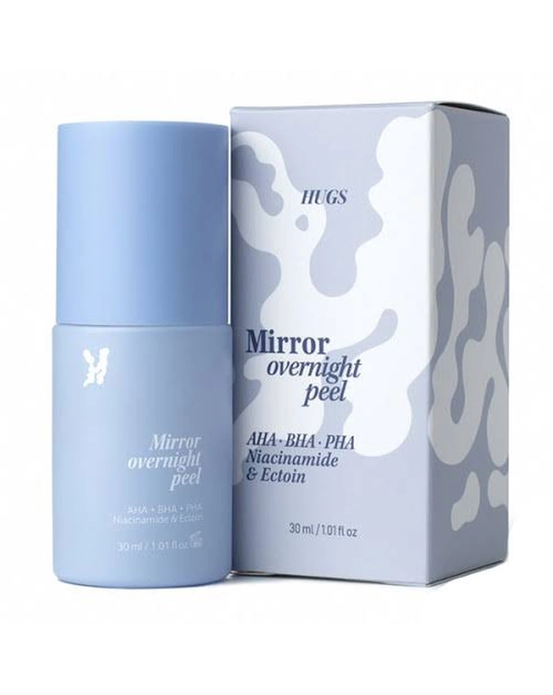 Ночная мультикислотная пилинг-сыворотка hugs mirror overnight peel, 30 мл