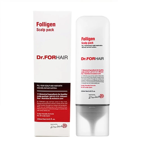 Оздоровительная маска для кожи головы Dr.Forhair Folligen Scalp Pack, 250 мл