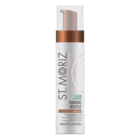 ST.MORIZ ADVANCED COLOUR CORRECTING MOUSSE MEDIUM - АВТОБРОНЗАТ-МУС ДЛЯ СЕРЕДНЬОЇ ШКІРИ, 200 МЛ