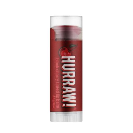 HURRAW! BLACK CHERRY TINTED LIP BALM - БАЛЬЗАМ ДЛЯ ГУБ "ЧЕРЕШНЯ", 4,8Г