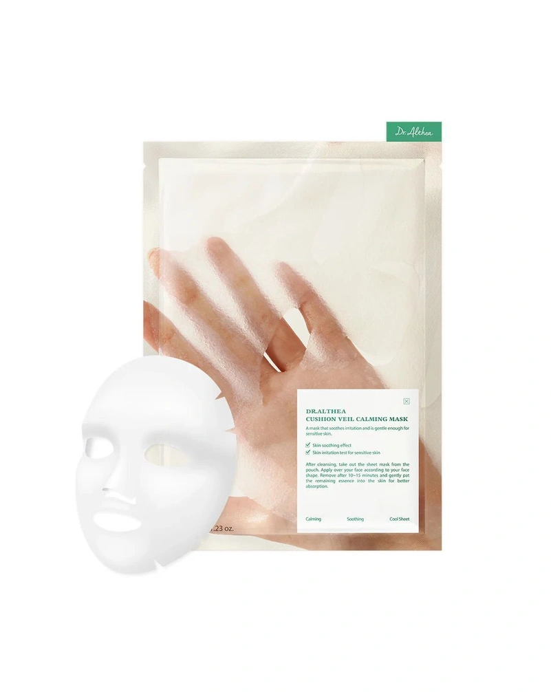 Тканинна маска для обличчя заспокійлива з охолоджуючим ефектом dr. althea cushion veil calming mask