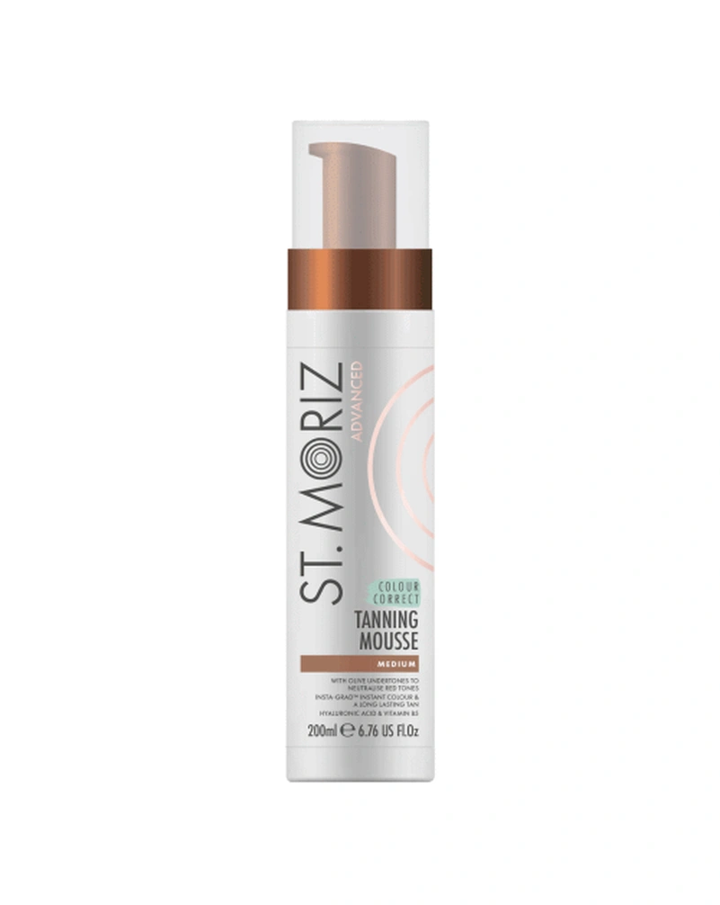 ST.MORIZ ADVANCED COLOUR CORRECTING MOUSSE MEDIUM - АВТОБРОНЗАТ-МУС ДЛЯ СЕРЕДНЬОЇ ШКІРИ, 200 МЛ