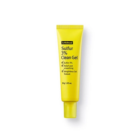 КРЕМ-ГЕЛЬ З СІРКОЮ ПРОТИ ВИСИПАНЬ BY WISHTREND SULFUR 3% CLEAN GEL, 30 Г