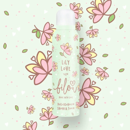 ПІНКА ДЛЯ ДУШУ ЛІЛІЇ ТА ВАНІЛЬ BILOU SHOWER FOAM LILY LOVE, 200  МЛ