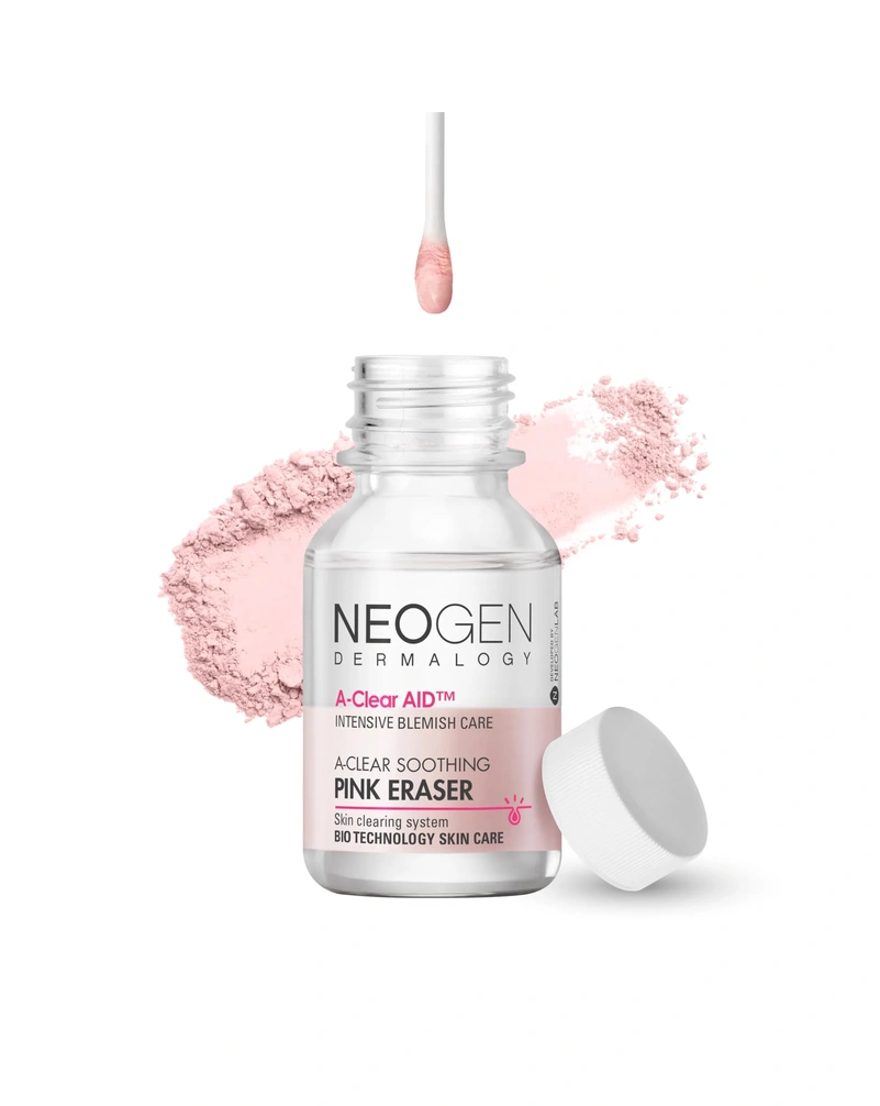 Точковий засіб проти акне neogen dermology a-clear soothing pink eraser, 15 мл
