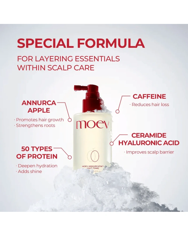 Тонік з кофеїном і біотином для зміцнення і росту волосся MOEV Annurcatin Hair Tonic, 150 ml