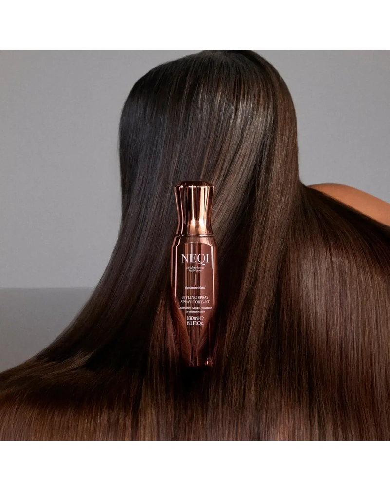 Спрей для блиску та глибокого зволоження з термозахистом NEQI Diamond Glass Ultimate Styling Spray, 180 мл