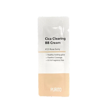 PURITO CICA CLEARING BB CREAM - BB-КРЕМ ДЛЯ ЧУТЛИВОЇ ШКІРИ З ЕКСТРАКТОМ ЦЕНТЕЛЛИ(№15) , пробник