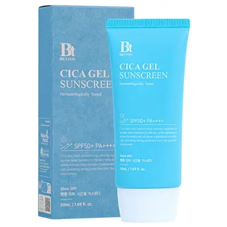 BENTON CICA GEL SUNSCREEN SERUM SPF50/PA++++-ЗВОЛОЖУЮЧА СОНЦЕЗАХИСНА КРЕМ-СИРОВАТКА З ЦЕНТЕЛЛОЮ , 50 МЛ