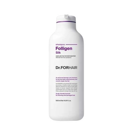 Шампунь для сухих и поврежденных волос Dr.Forhair Folligen Silk Shampoo, 500 мл