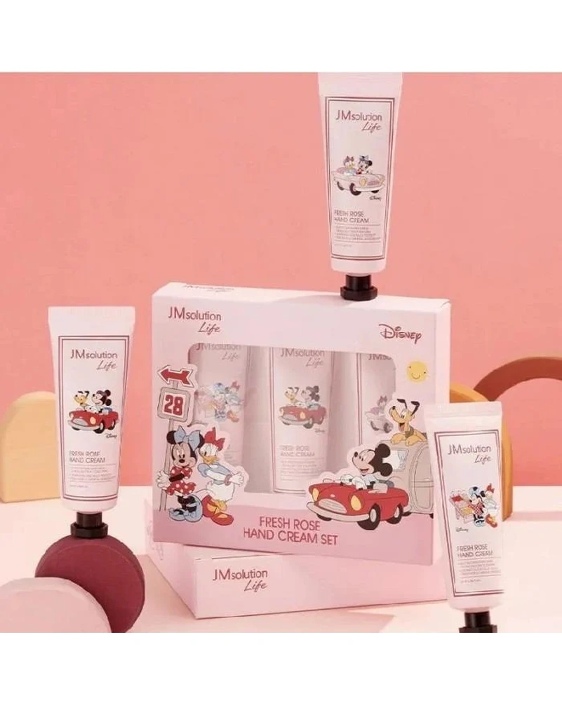 JMsolution Life Marine Life Fresh Rose  Hand Cream Set Disney - Набір зволожувальних кремів для рук, 3х50 мл.