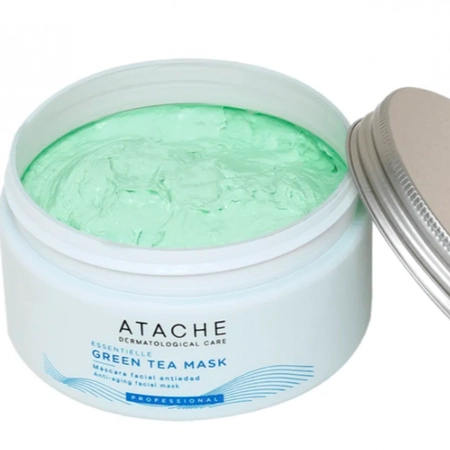 ATACHE Essentielle Reaffirming Mask Green Tea - Відновлювальна заспокійлива маска з зеленим чаєм, 200 мл